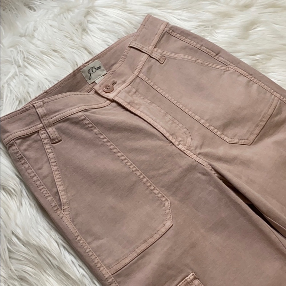 J.Crew Petite Pink Straight-leg Cargo Pants - Picture 4 of 12